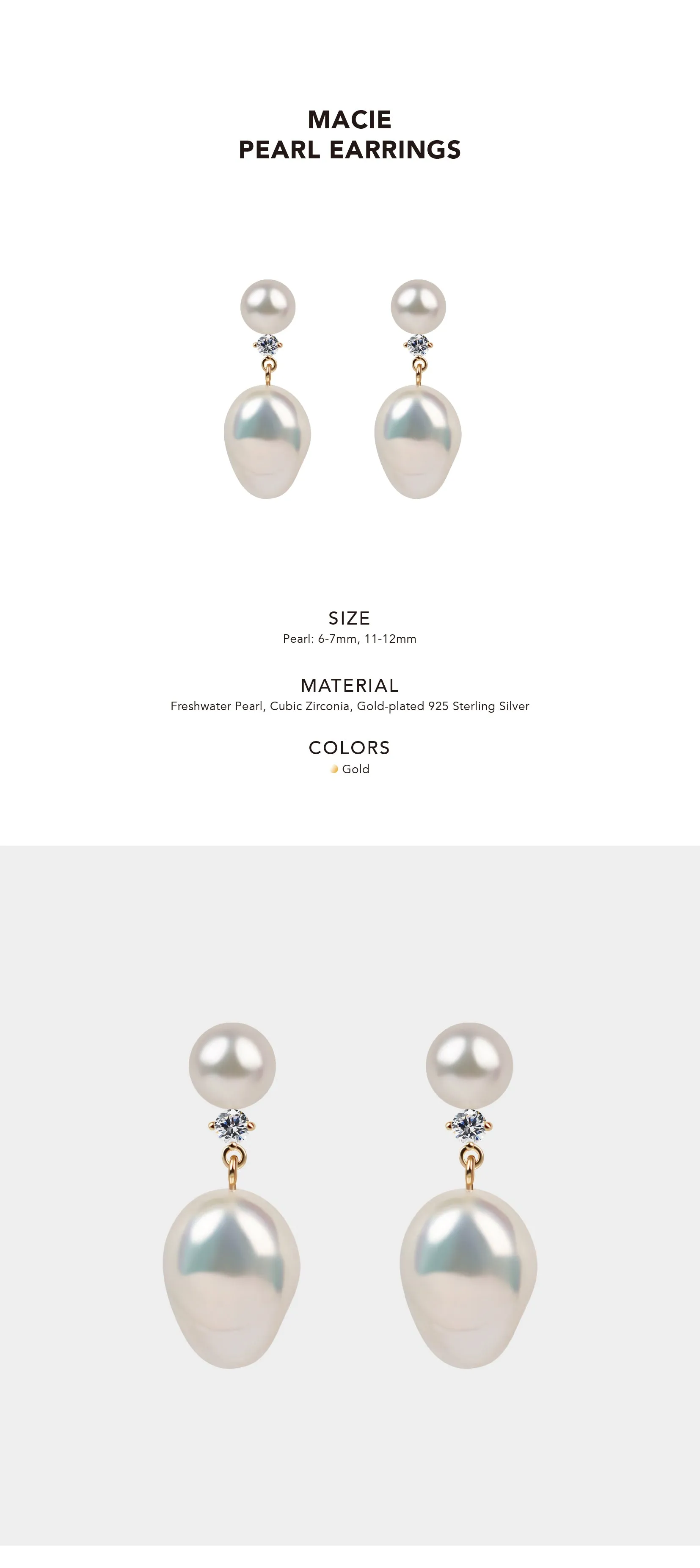 MACIE PEARL EARRINGS