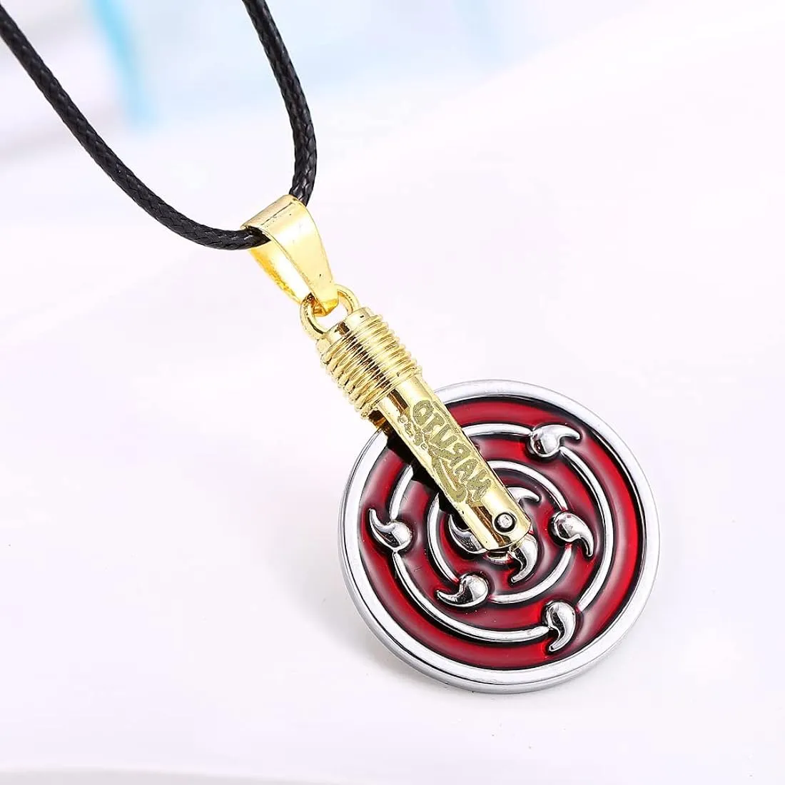 Naruto Necklace |Uchiha Madara Infinite Tskoyomi |Anime Pendant