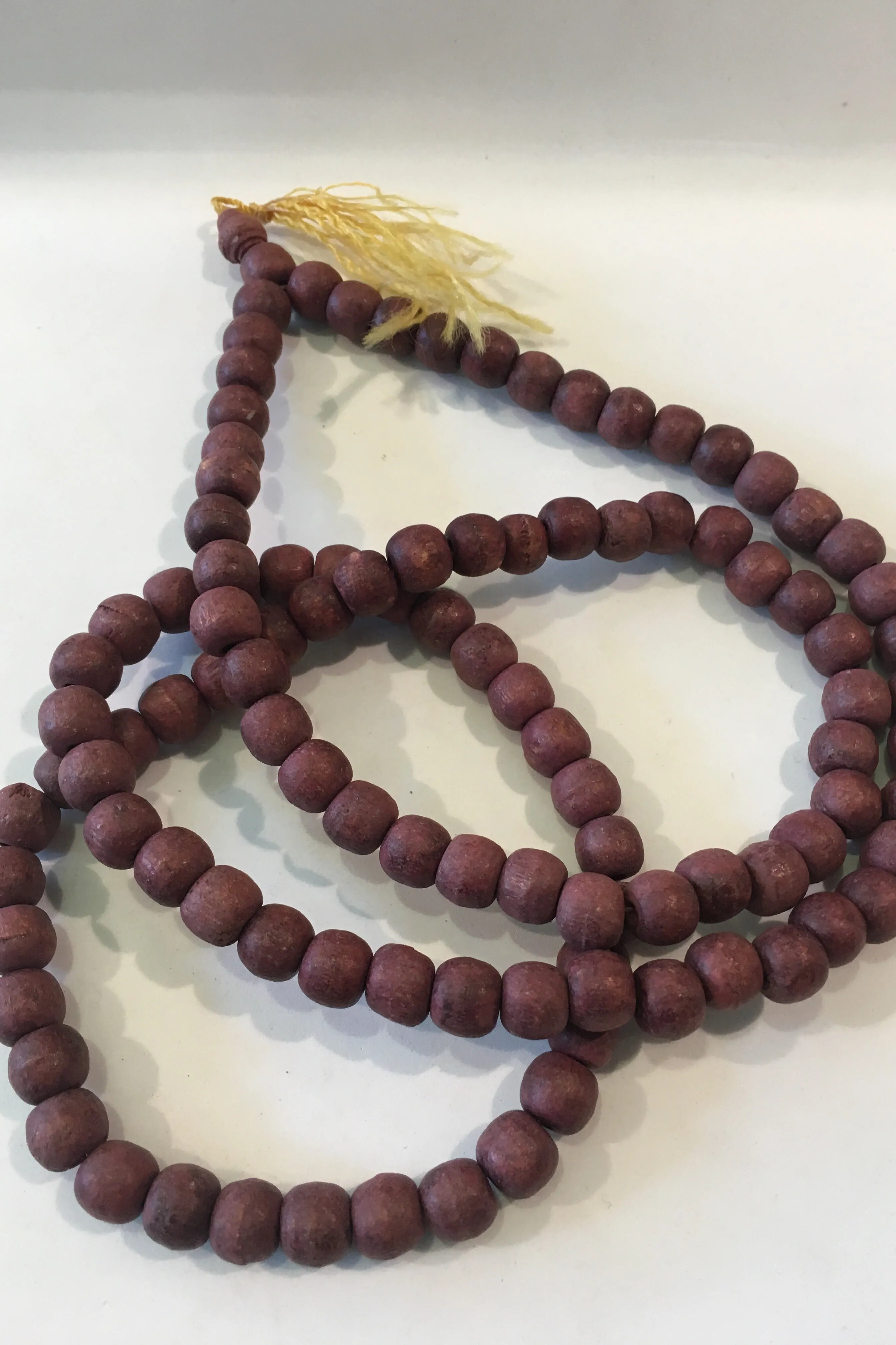 Natural Wooden Beaded Necklace-Small