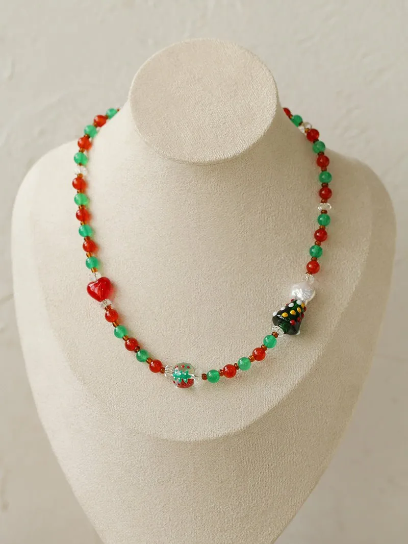 New Christmas Collection Pearl Beaded Necklace