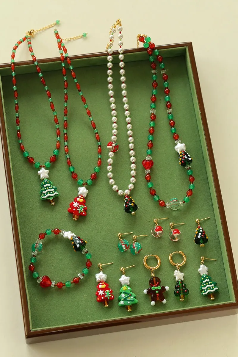 New Christmas Collection Pearl Beaded Necklace