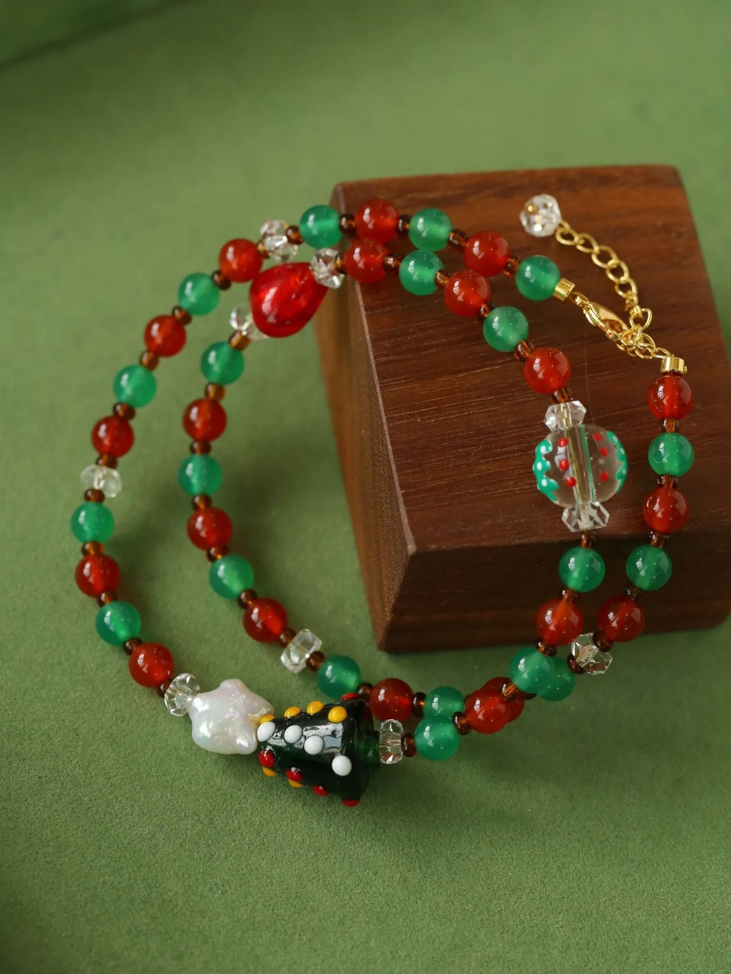 New Christmas Collection Pearl Beaded Necklace