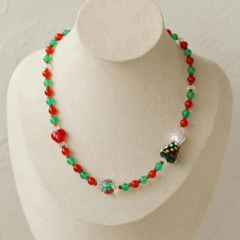 New Christmas Collection Pearl Beaded Necklace