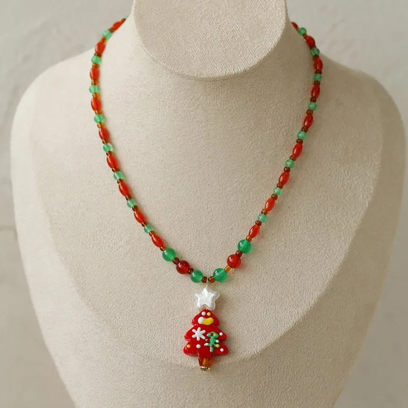 New Christmas Collection Pearl Beaded Necklace