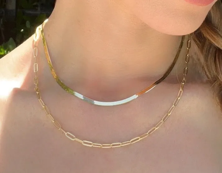 New! Herringbone Choker