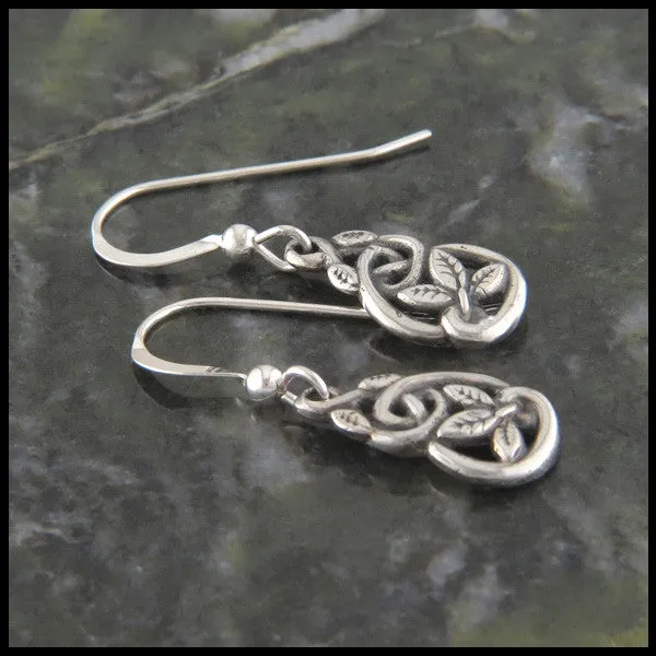 Nouveau Fleur Earrings in Silver