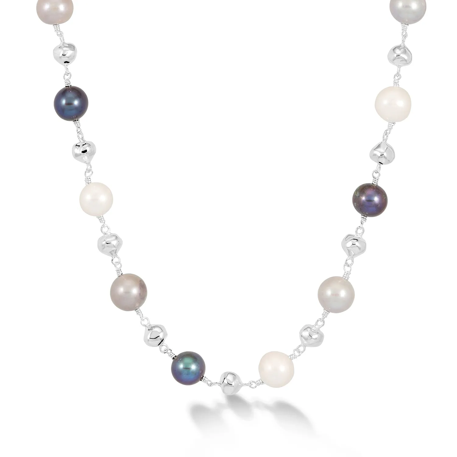 Nugget & Mixed Freshwater Pearl Necklace