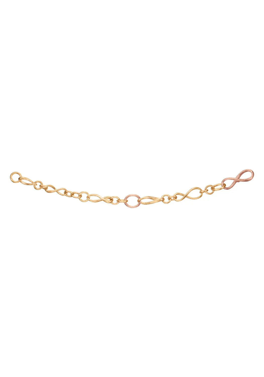 Ole Lynggaard Love 18KYRG Twisted Chain Link Bracelet | 8"