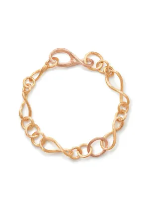 Ole Lynggaard Love 18KYRG Twisted Chain Link Bracelet | 8"