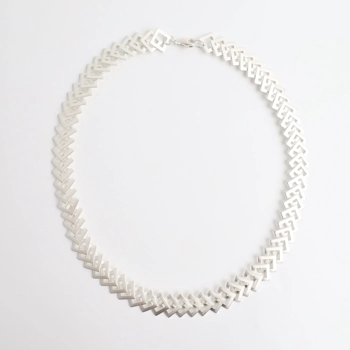 Open Diamond Link Necklace