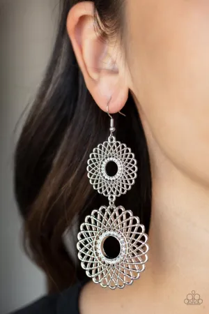 Paparazzi Earring ~ Regal Roulette - White