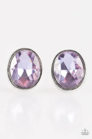 Paparazzi Earring ~ Stunning Shine - Purple