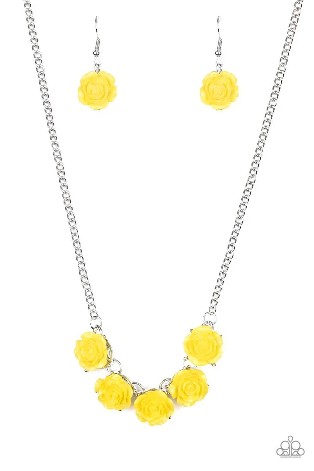 Paparazzi Necklace ~ Garden Party Posh - Yellow