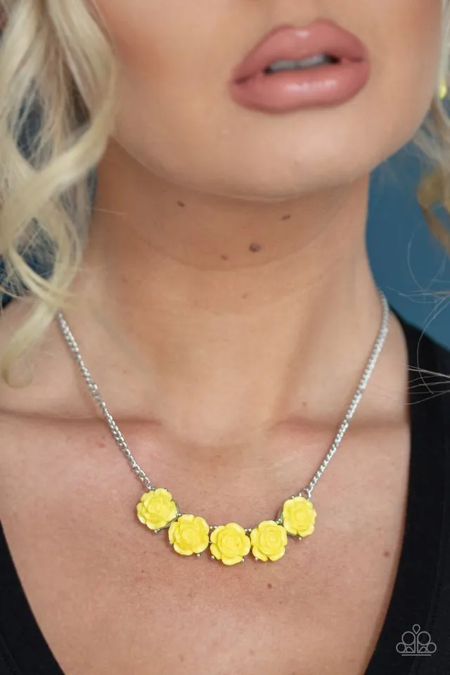 Paparazzi Necklace ~ Garden Party Posh - Yellow