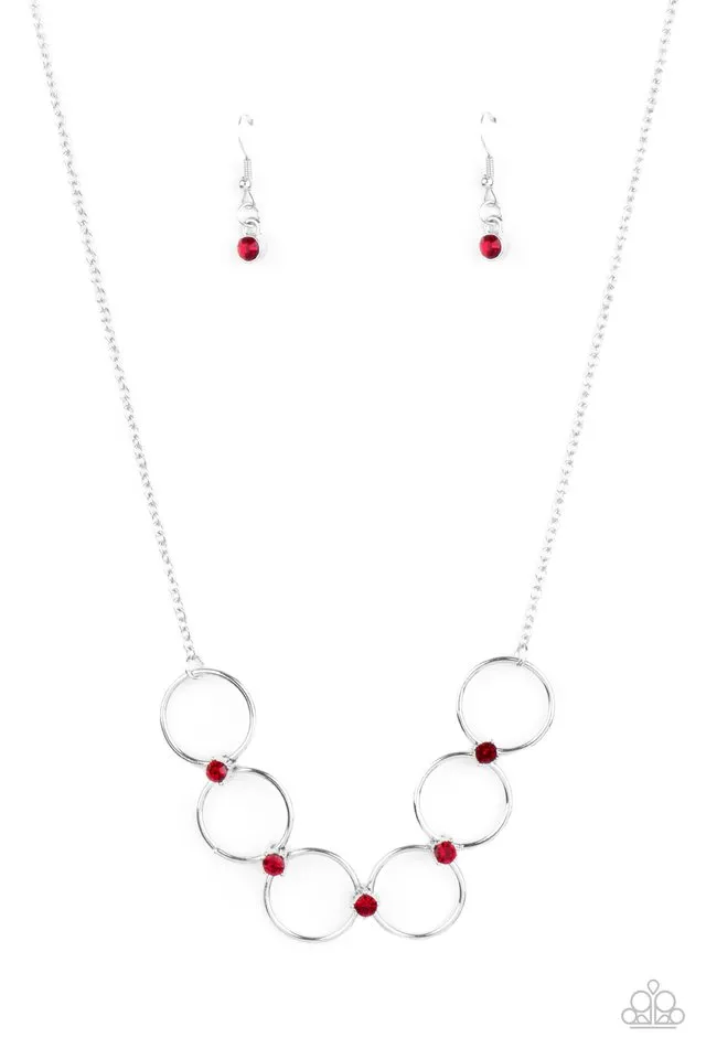 Paparazzi Necklace ~ Regal Society - Red