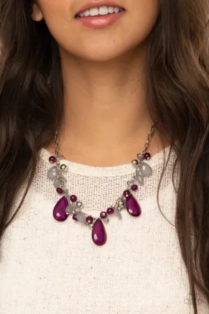 Paparazzi Necklace ~ Seaside Solstice - Purple