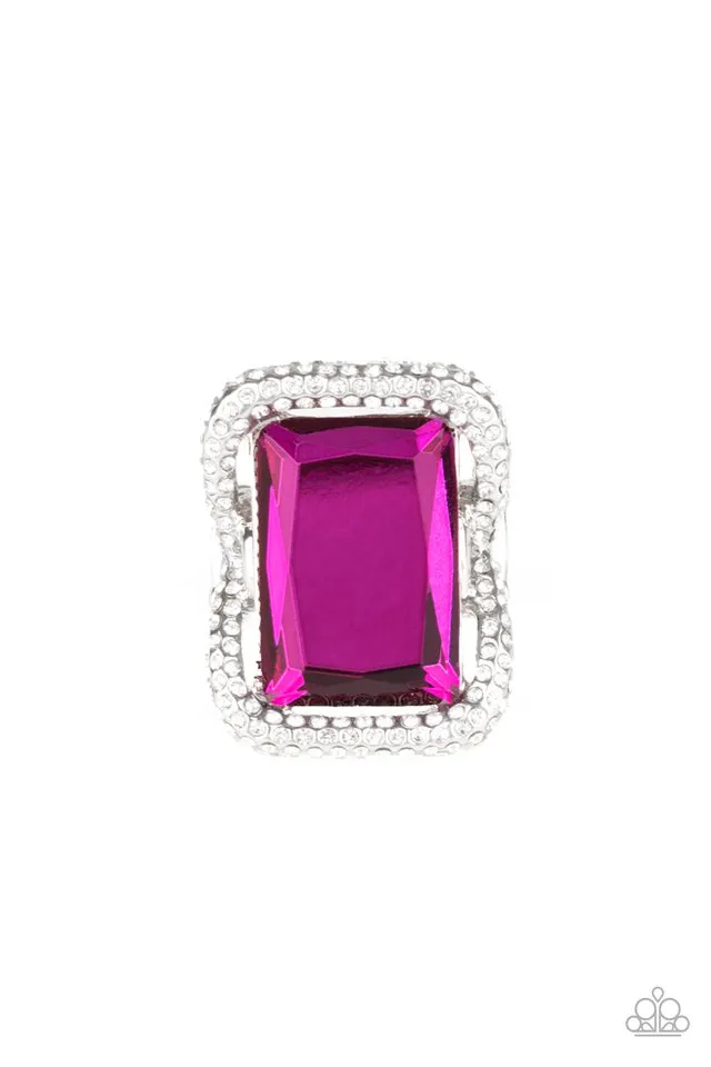 Paparazzi Ring ~ Deluxe Decadence - Pink