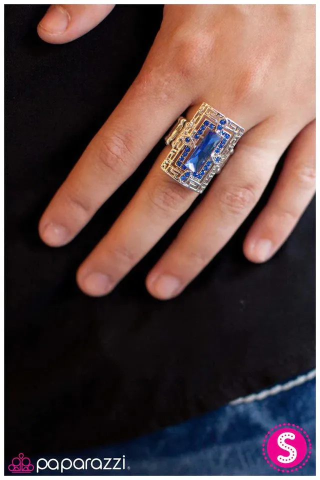 Paparazzi Ring ~ Queen of the Tribe - Blue