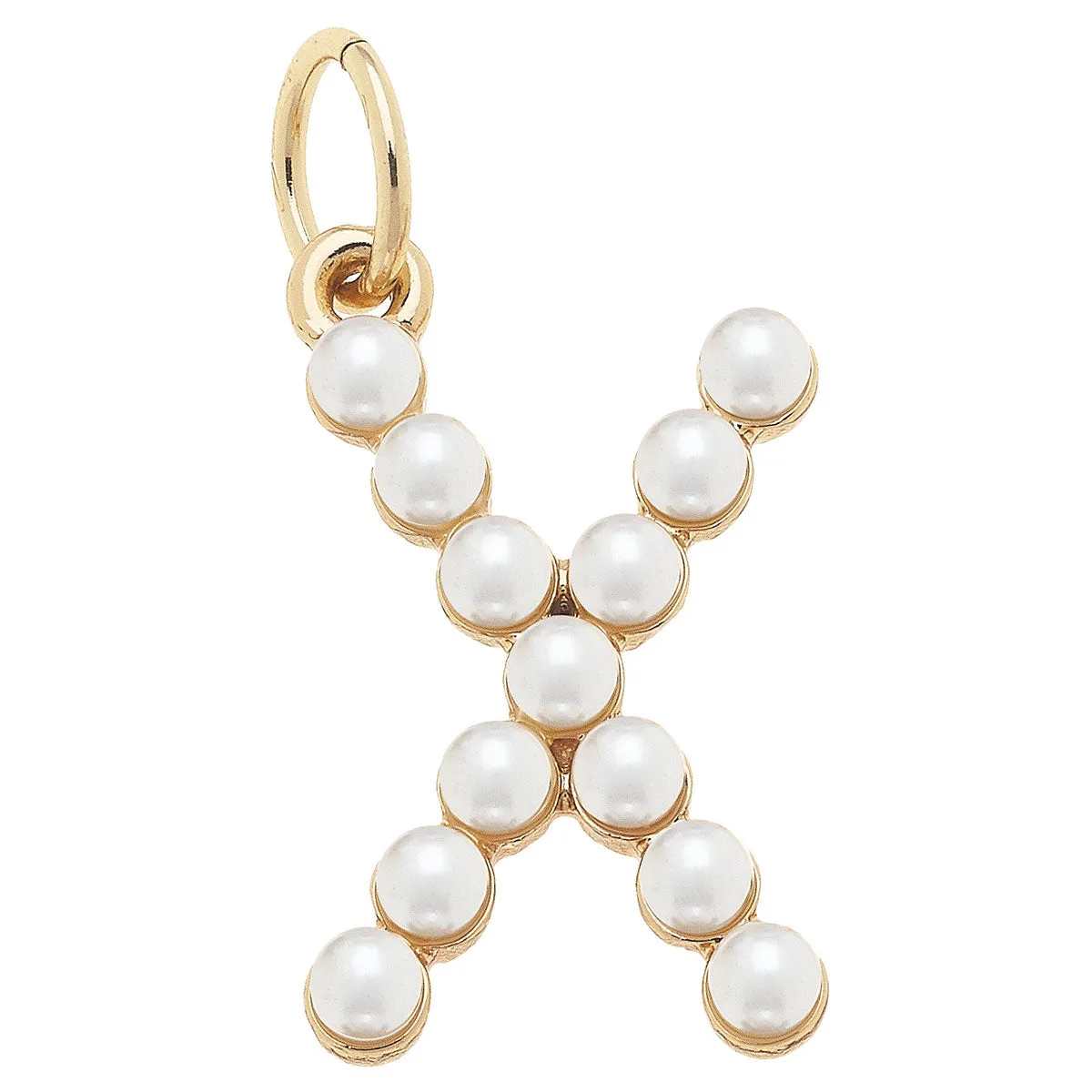 Pearl Studded Letter Charms