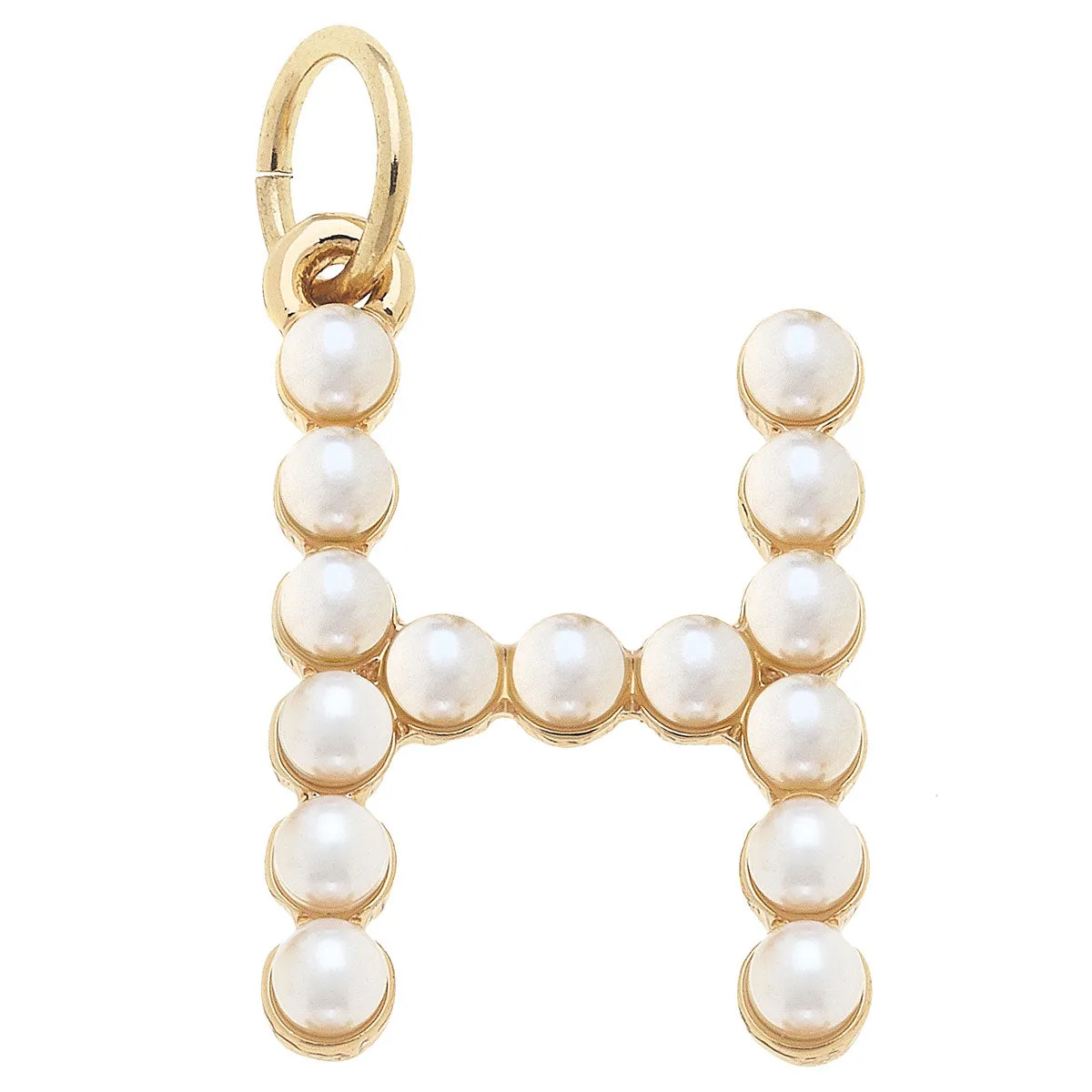 Pearl Studded Letter Charms