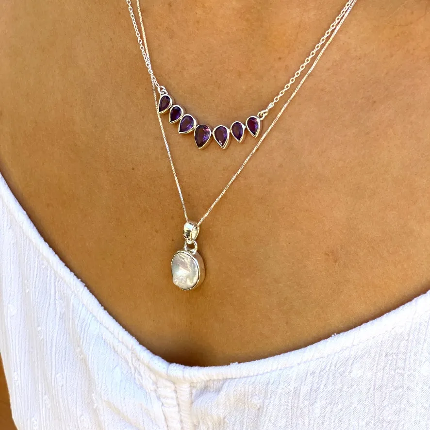 Pearl Teardrop Baroque Pendant - Grace