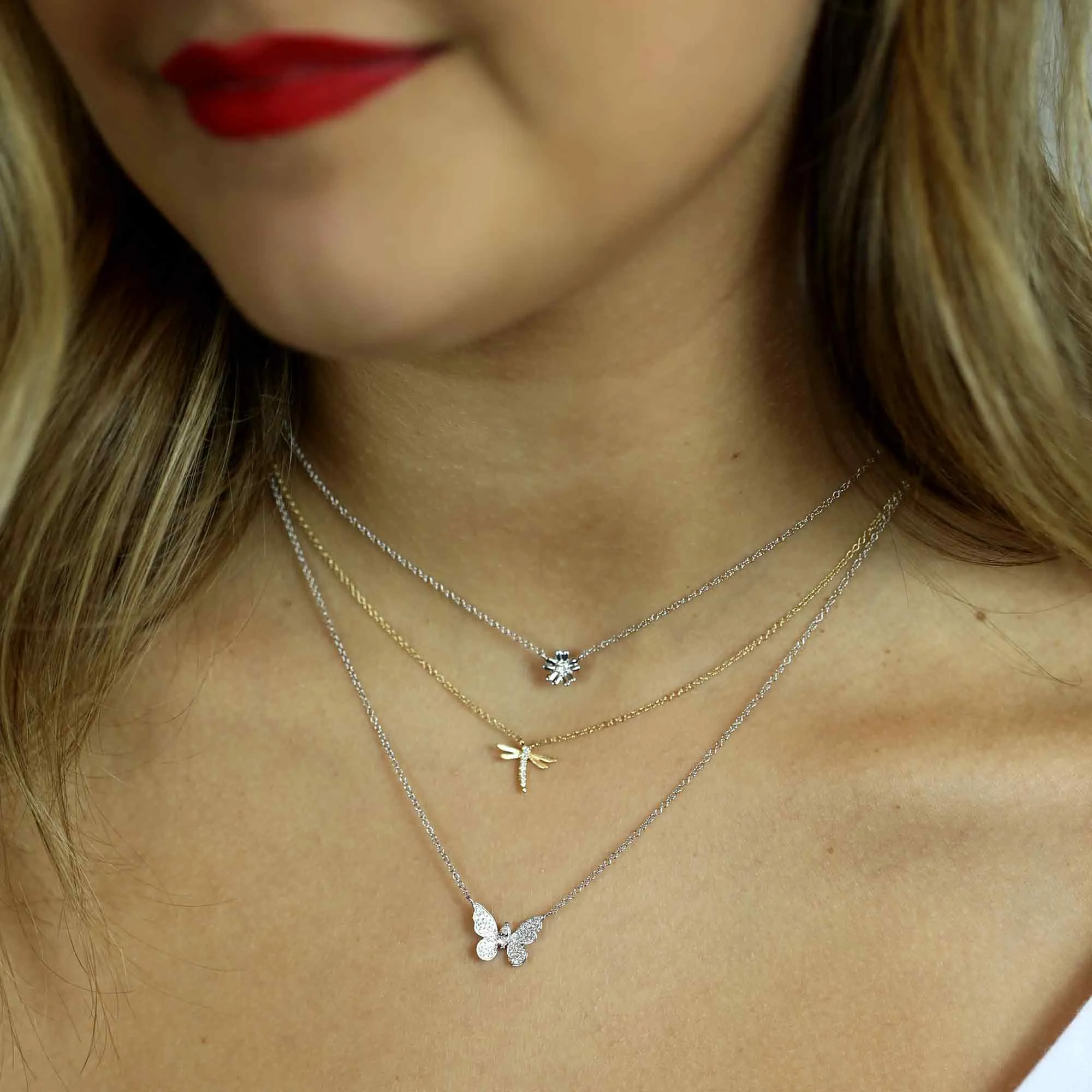 Petite Blossom Diamond Necklace