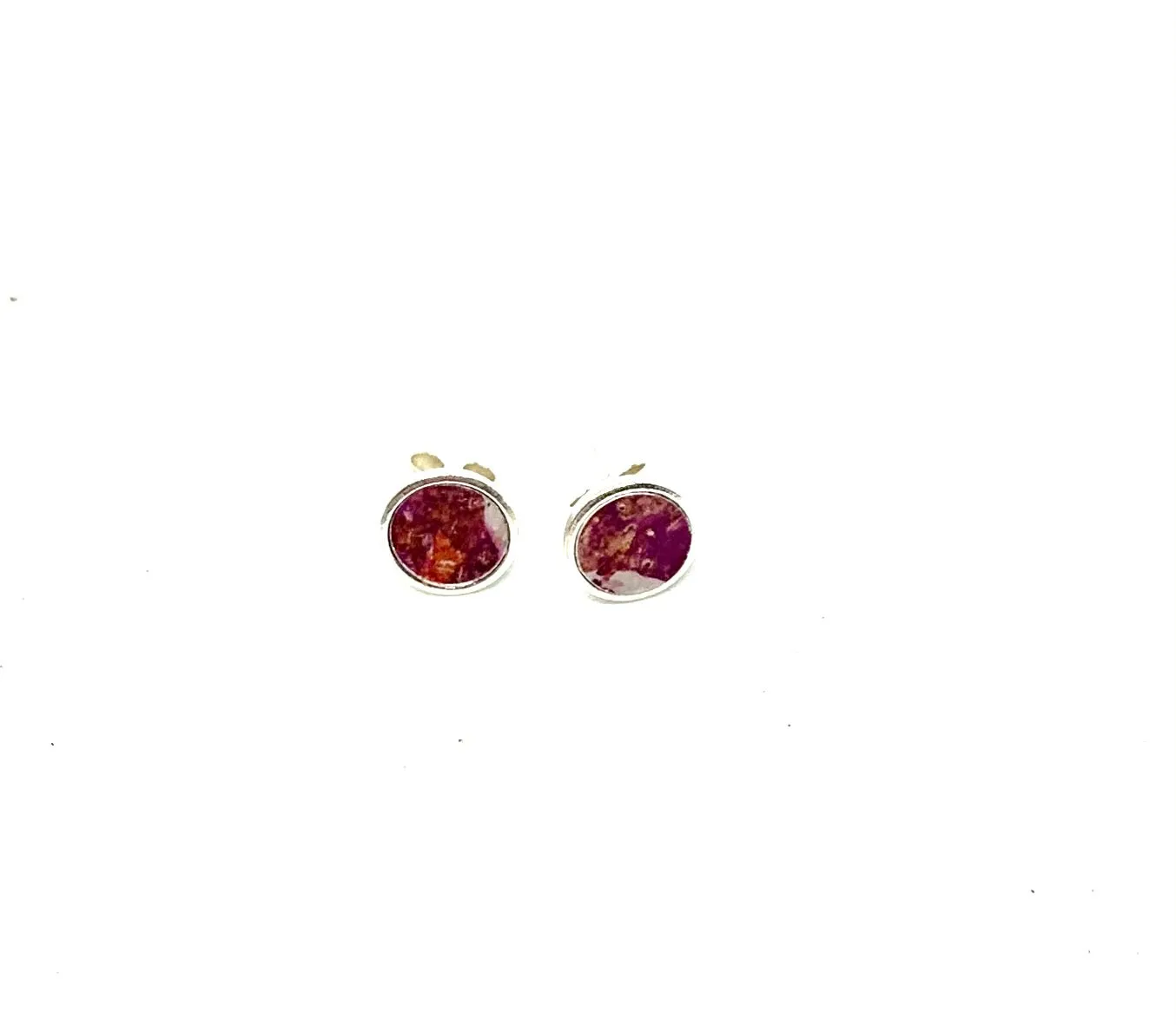 Pink /orange coloured studs