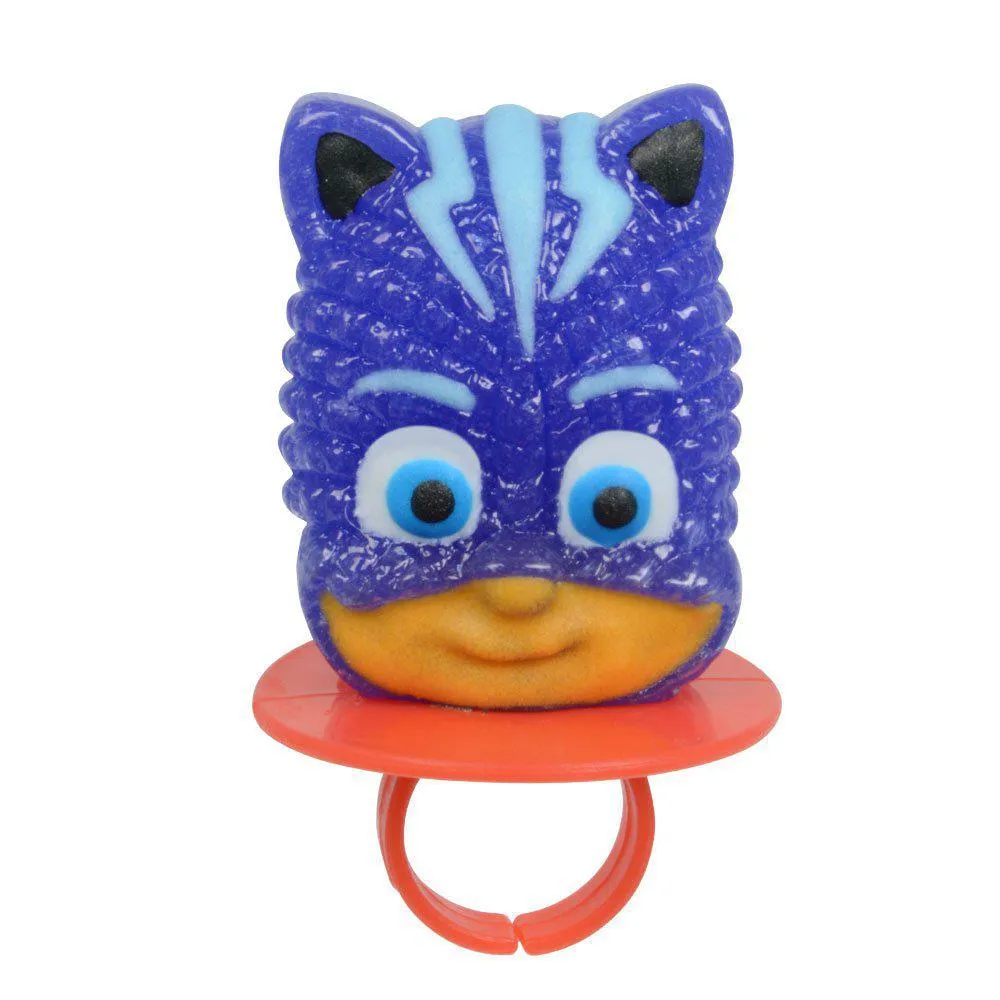 PJ Masks Character Shaped Hard Candy Lollipop Rings, Easter Candy, Party Favor, Individually or 15 Pack