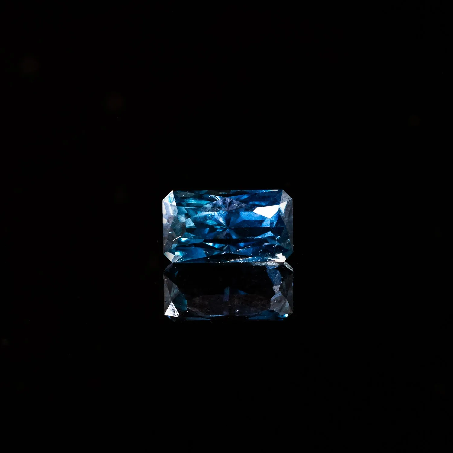 "SIREN" - RECTANGLE REGAL RADIANT CUT BLUE SAPPHIRE