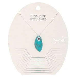 Scout Organic Stone Necklace Turquoise/Silver