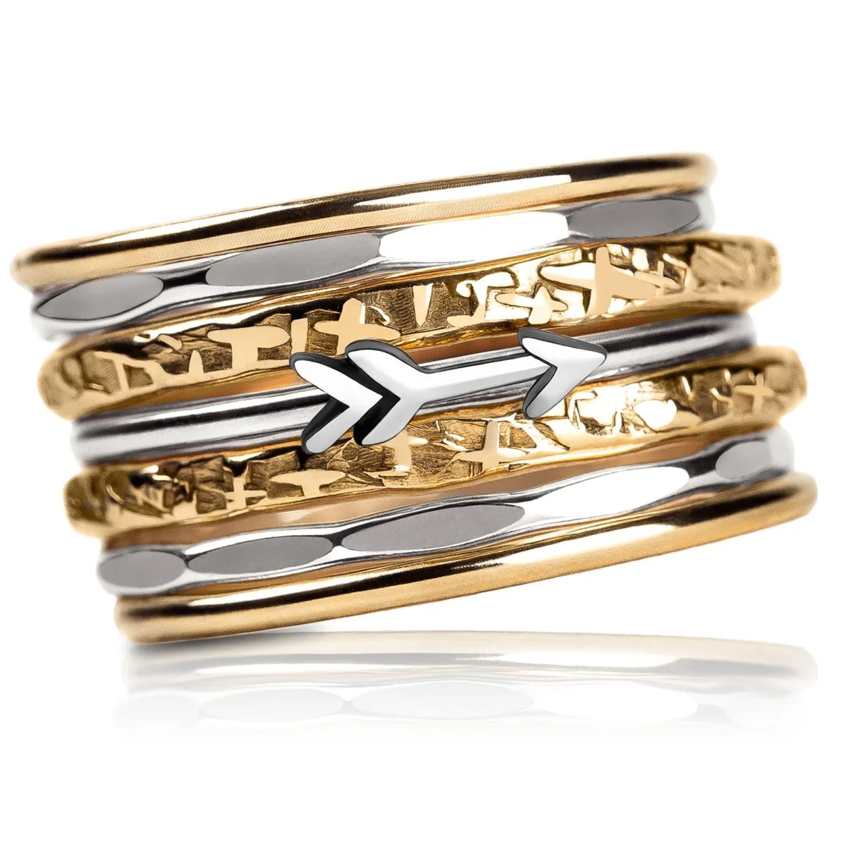 Set of 7 Arrow Stacking Rings