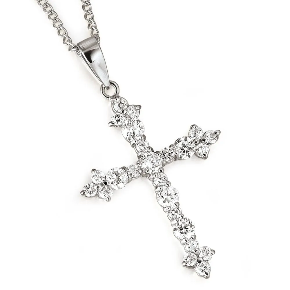 Shimmering Cross Pendant