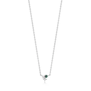 Silver Malachite Star Necklace