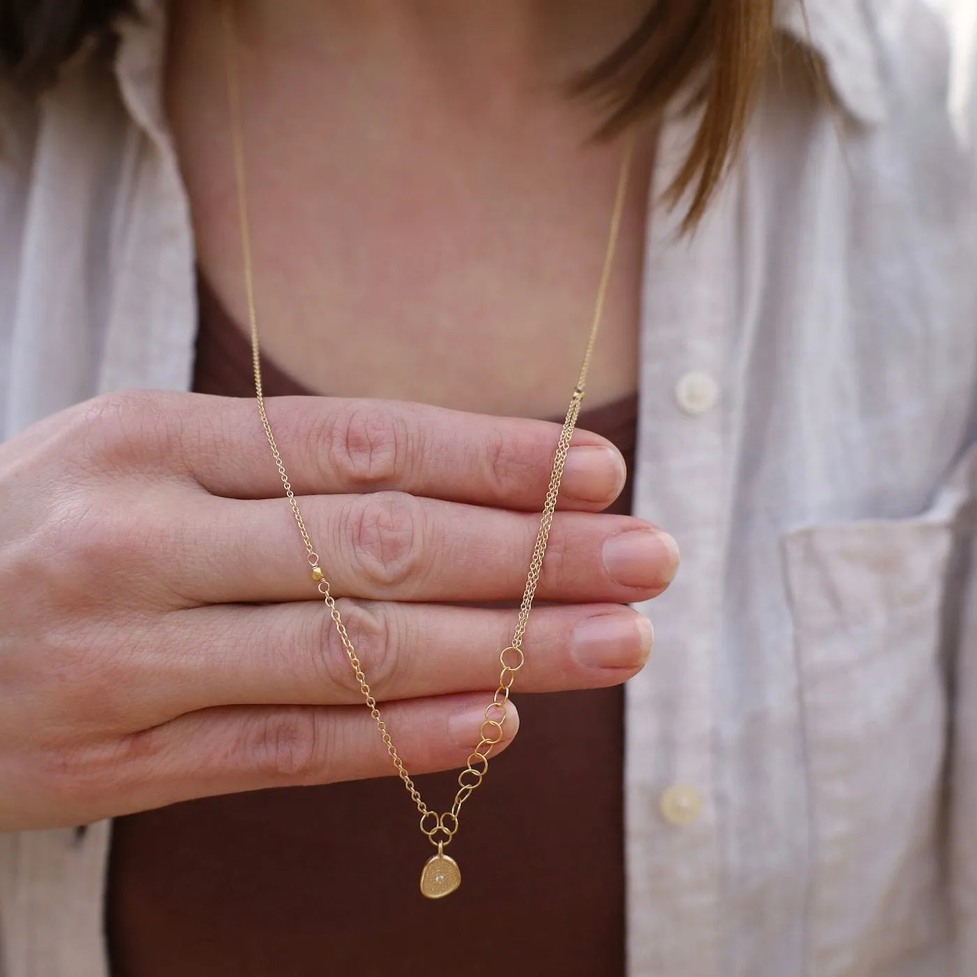 Small Gold 'Stardust' Necklace