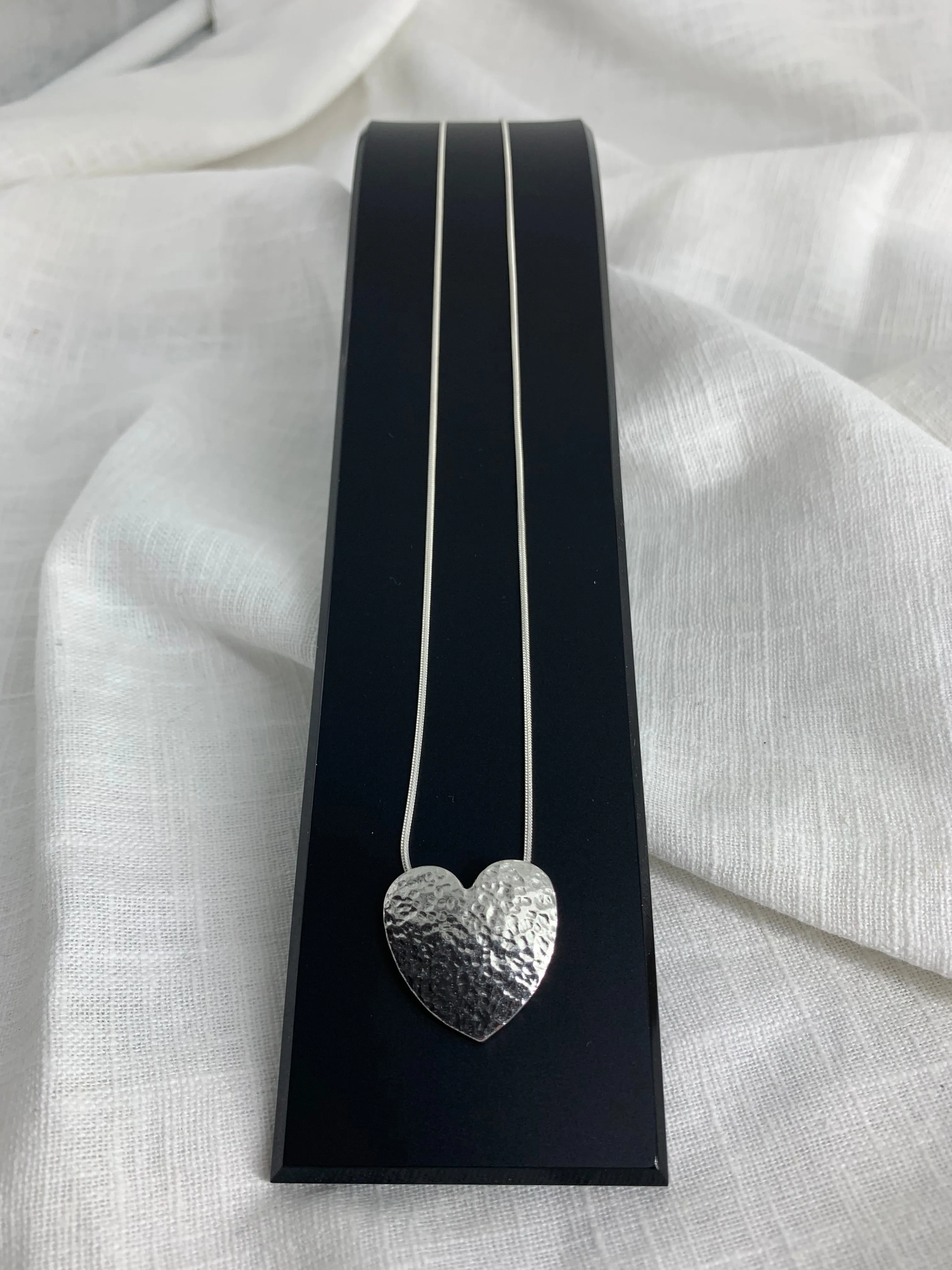 Solid Silver Heart Pendant & Set