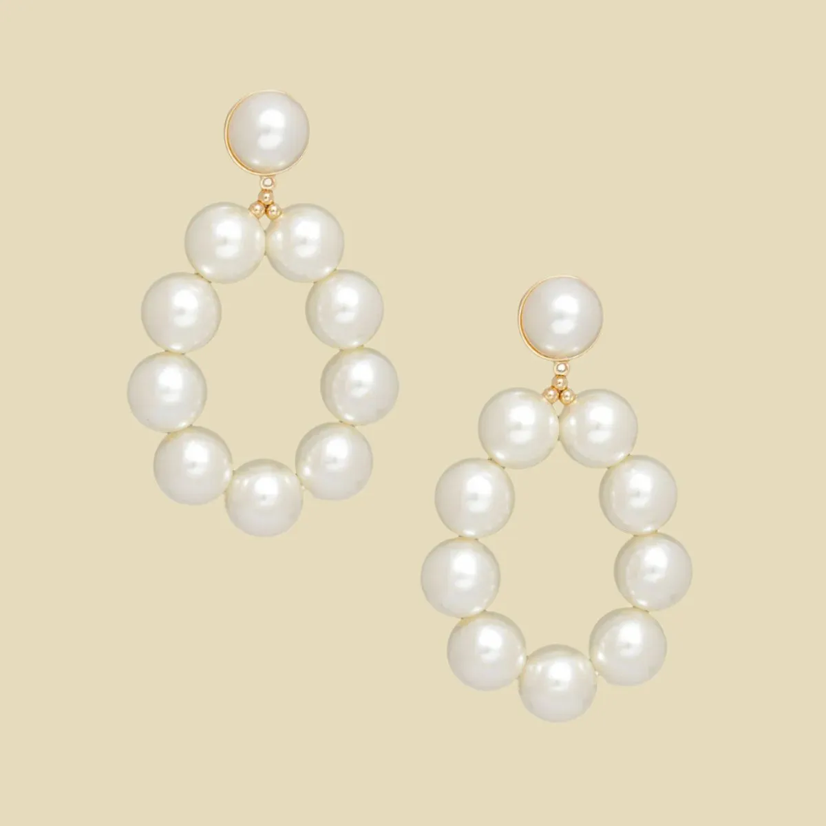 Stunning Pearl Teardrop Earrings