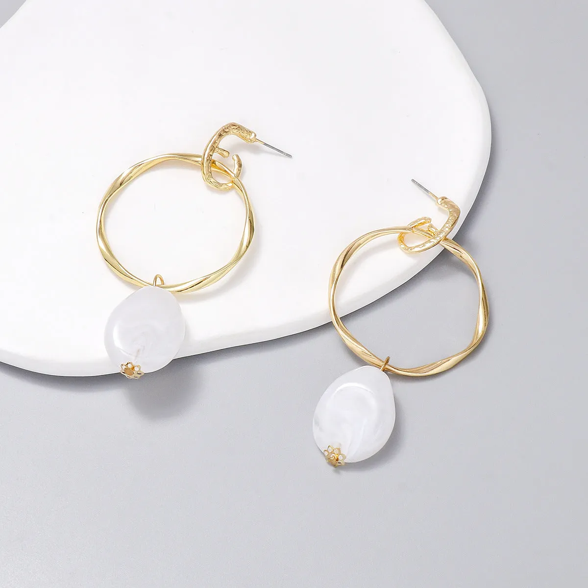 Stunning Resin Drop Earrings