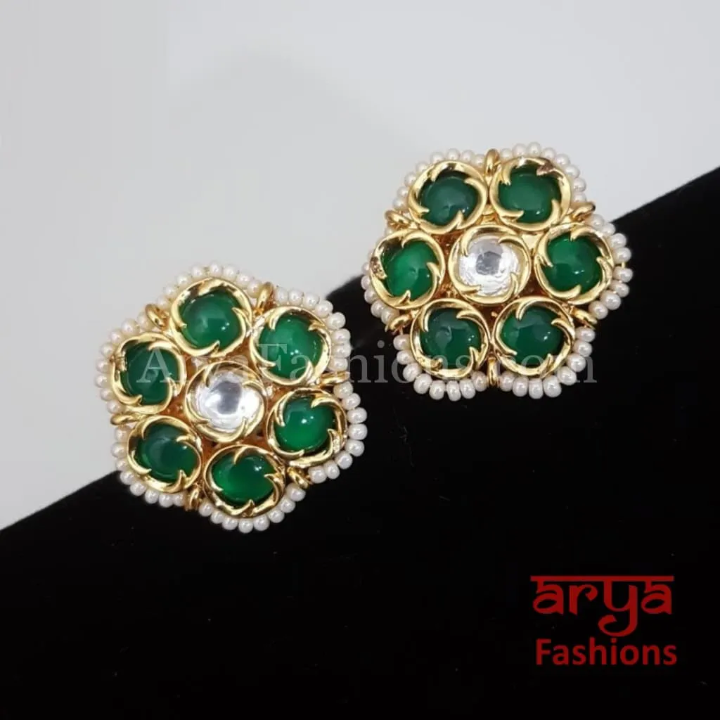 Sunaira Kundan Studs with Pearls/ Sabyasachi Inspired Studs