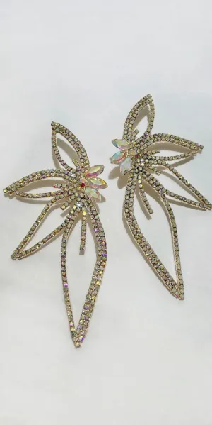 Super Stunning Rhinestones Statement Earrings