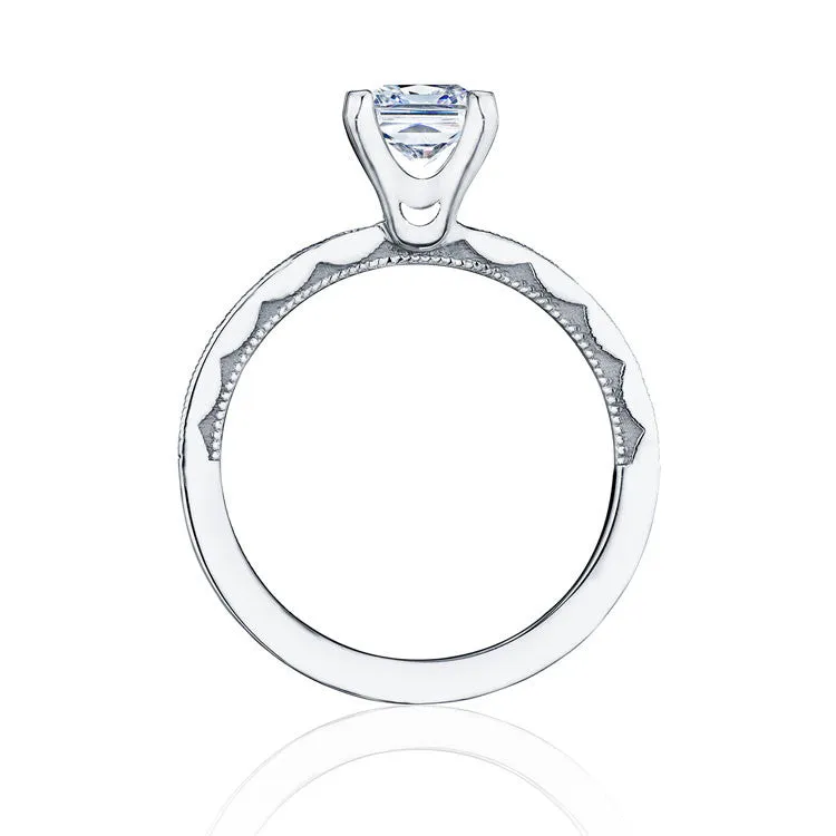 Tacori Platinum Princess Solitaire Engagement Ring 45-15PR55