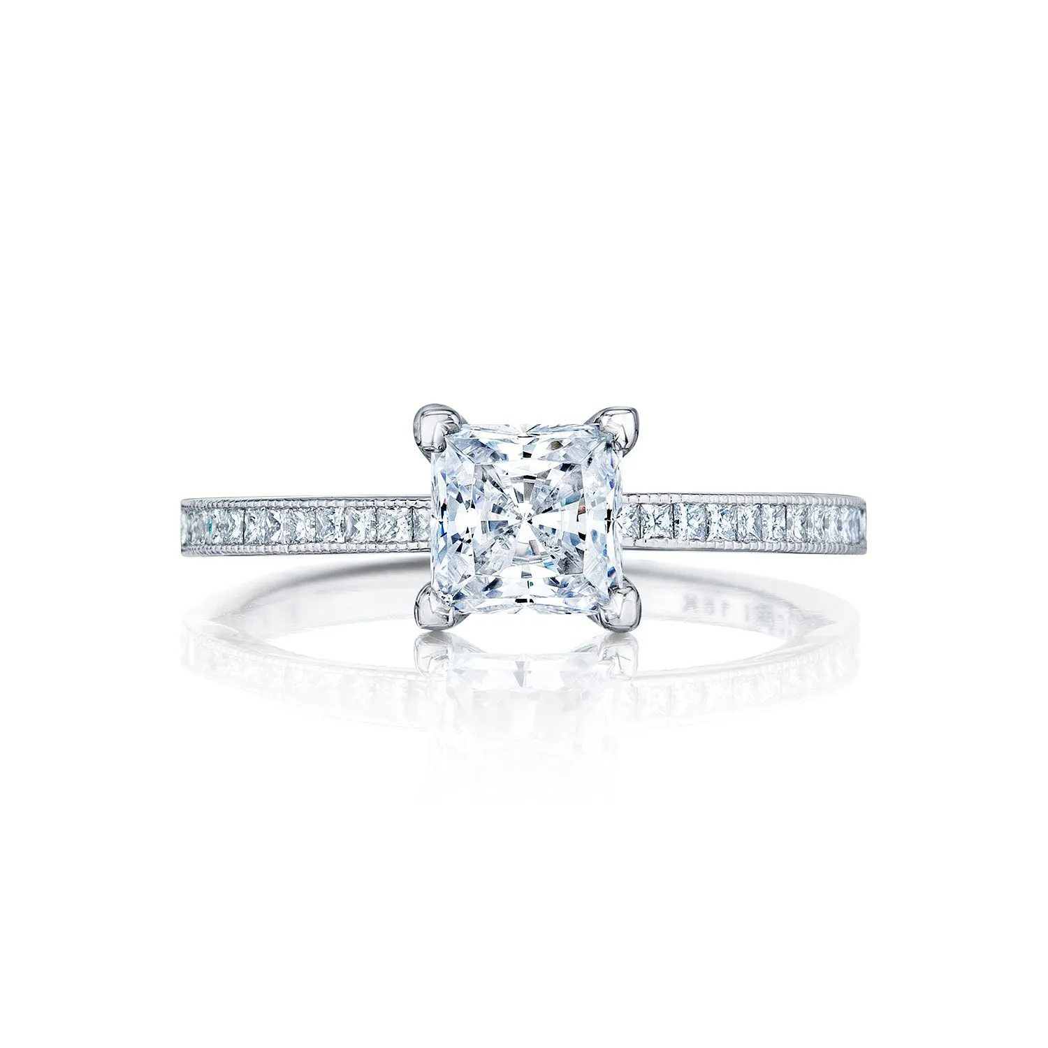 Tacori Sculpted Crescent Princess Solitaire Engagement Ring