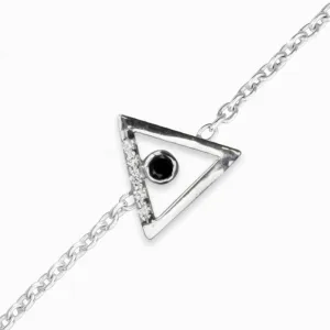 Triangulo: Black Spinel & Diamond Bracelet