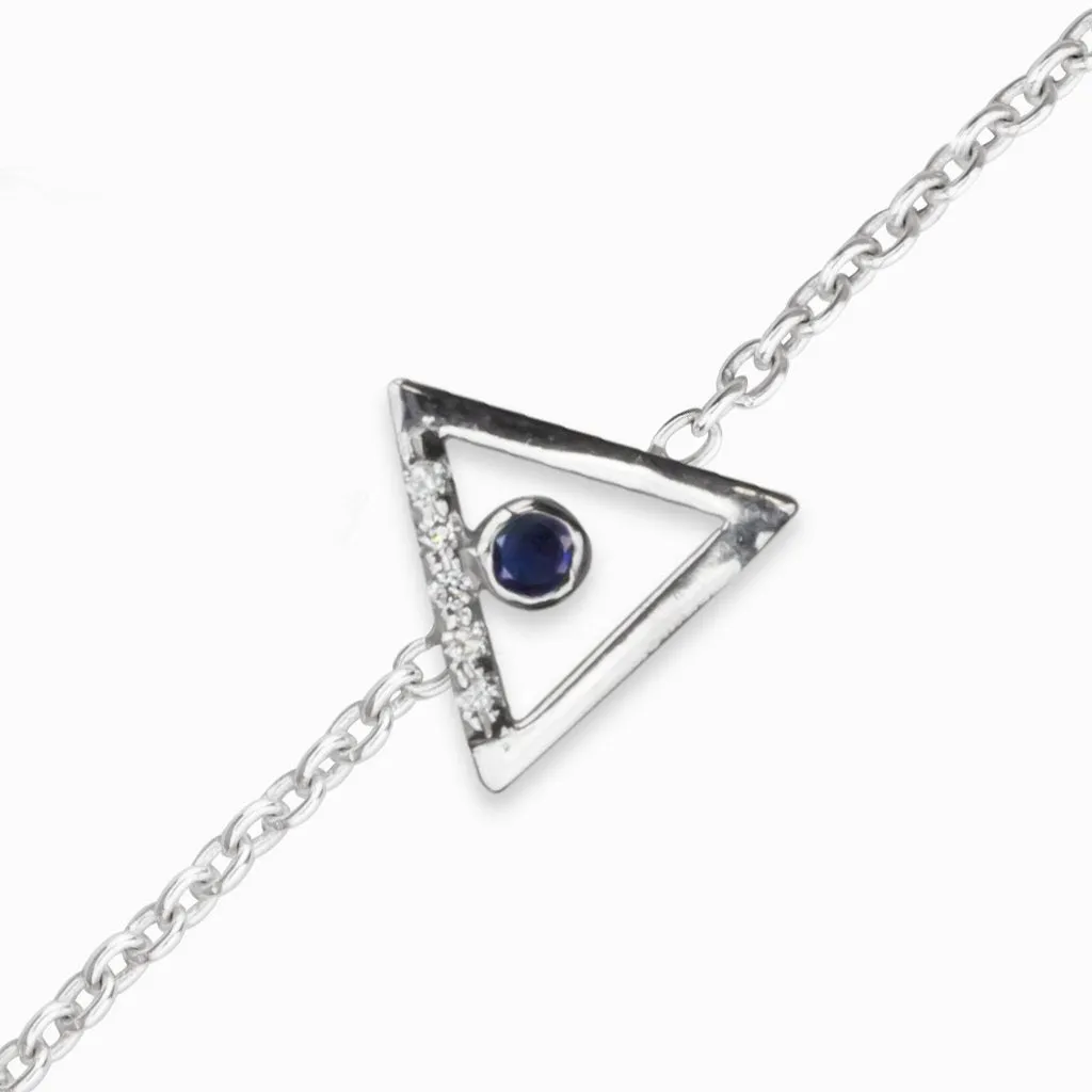 Triangulo: Sapphire & Diamond Bracelet