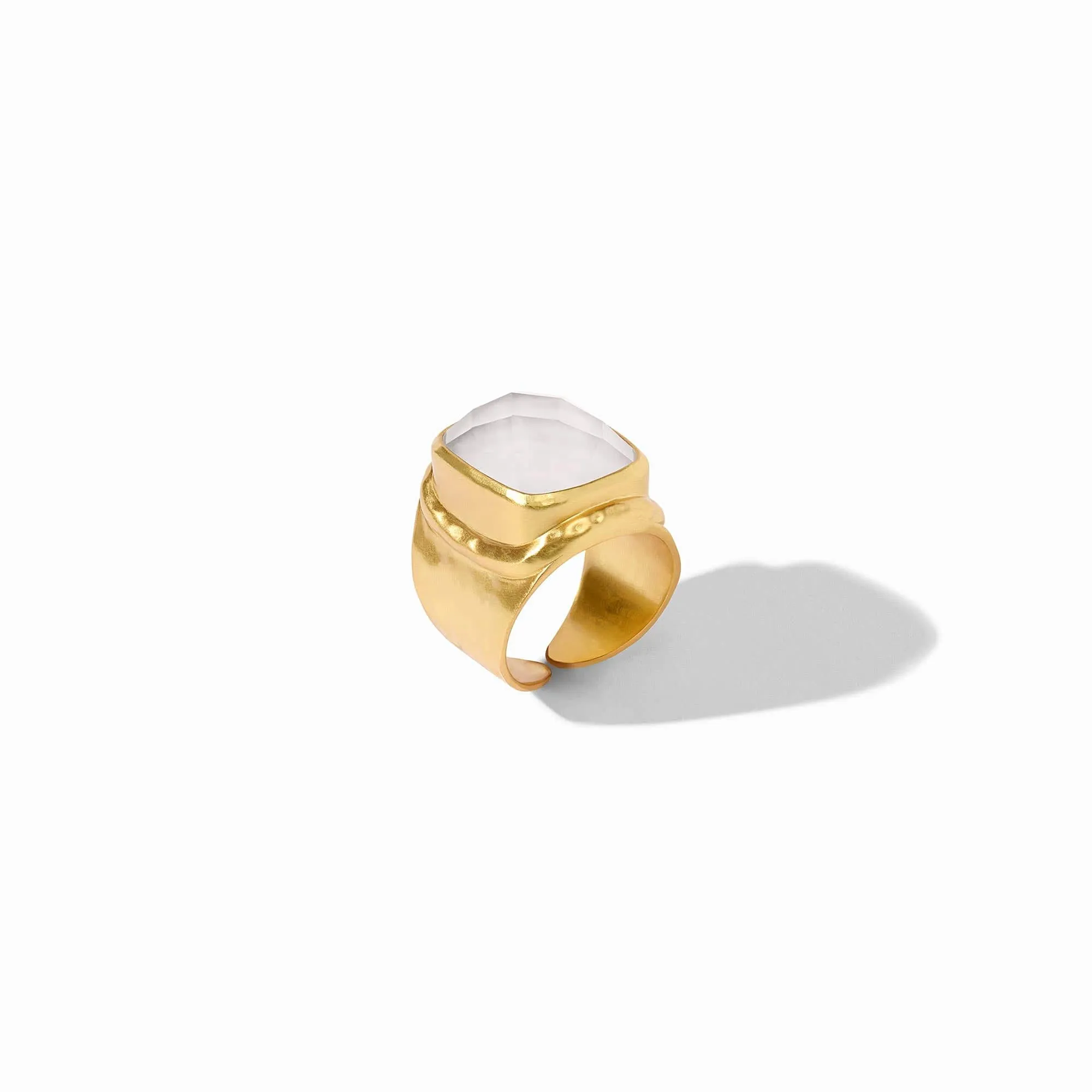 Tudor Statement Ring - Iridescent Clear Crystal