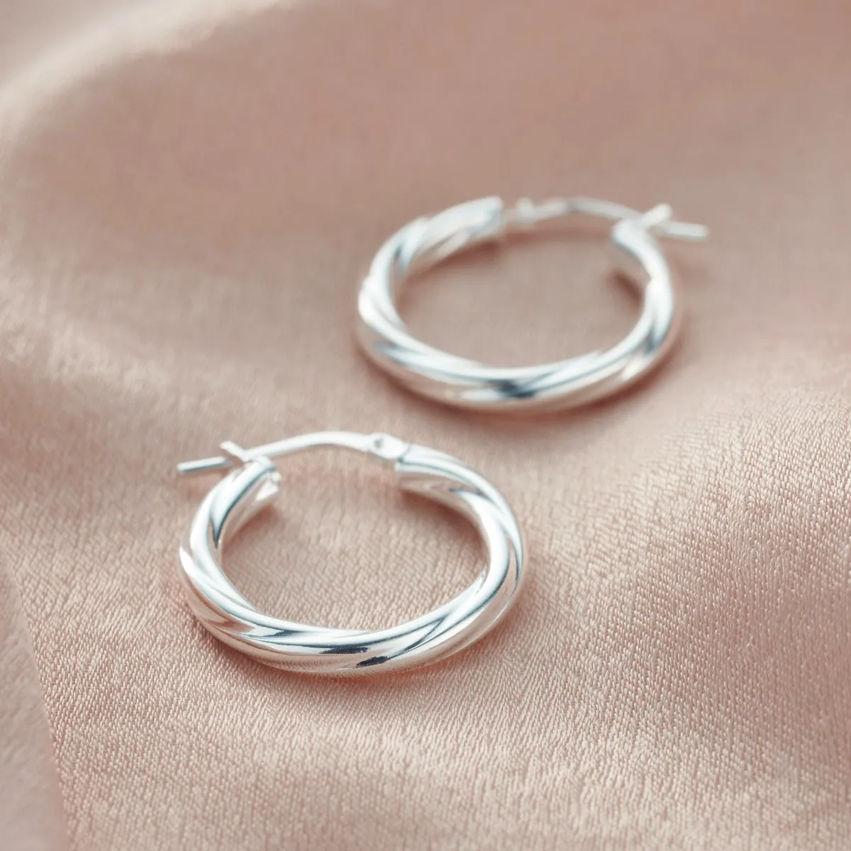 Twisted Creole Hoop Earrings