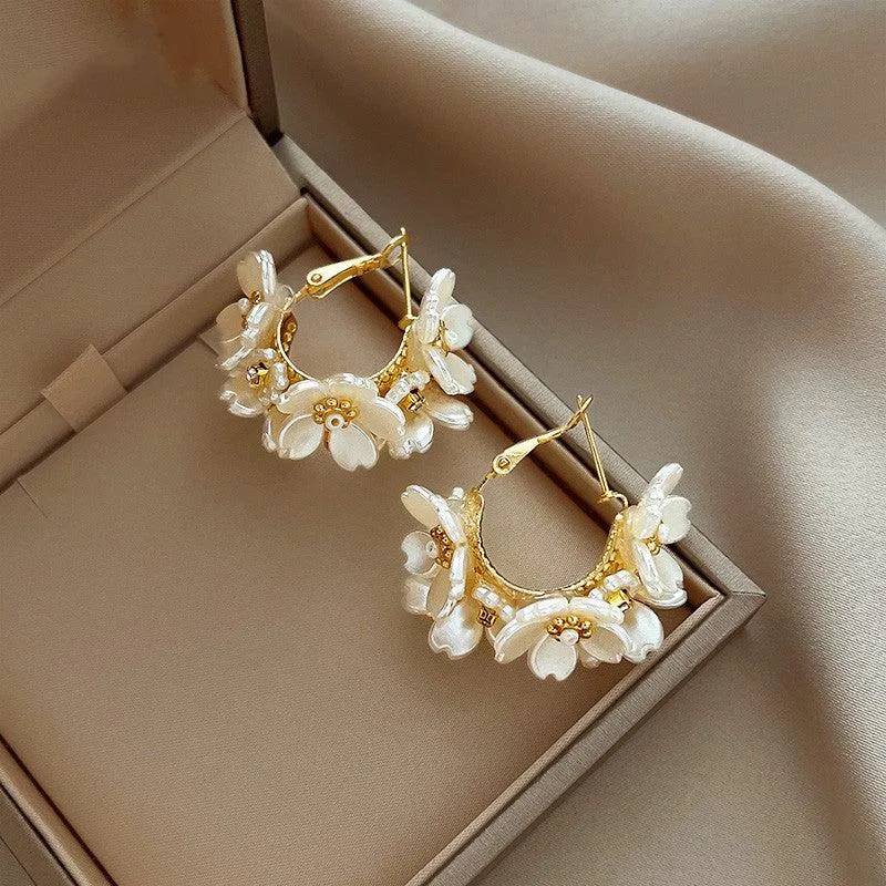 Unique Exaggerated Flower Earrings