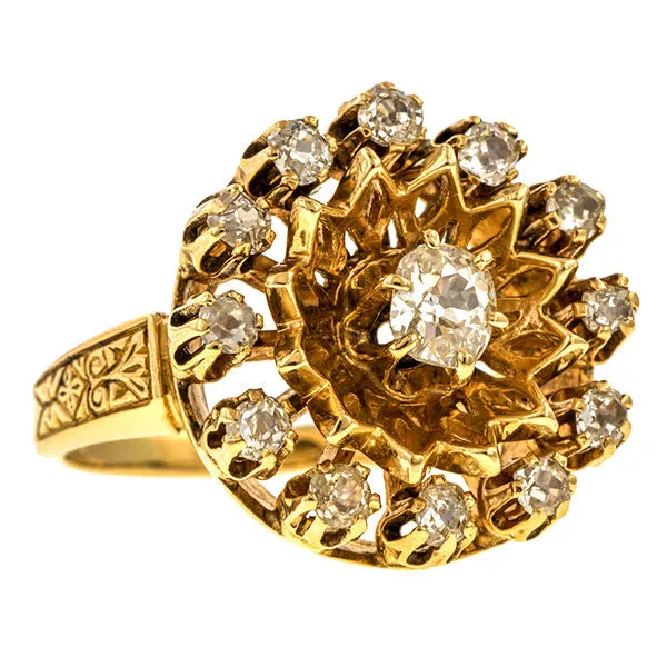 Vintage Diamond Cluster Ring, 1.50ctw.