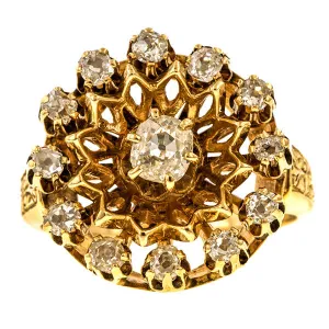 Vintage Diamond Cluster Ring, 1.50ctw.