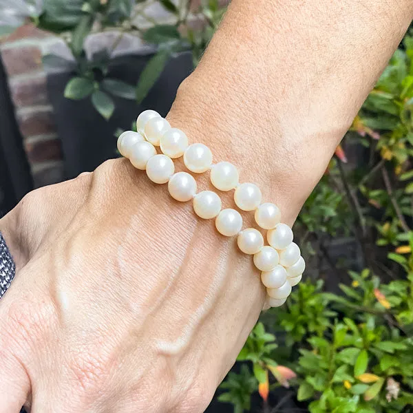 Vintage Double Strand Pearl Bracelet