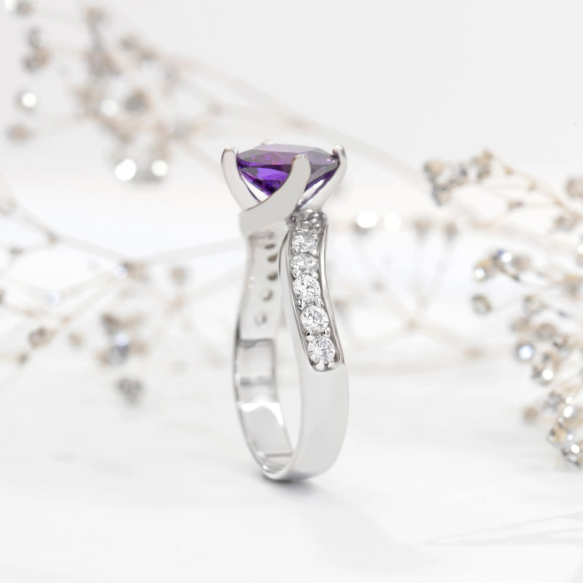 Violet Veil Ring, 1.25 CT